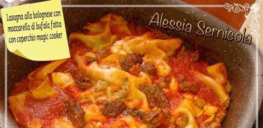 Lasagne Alla Bolognese Con Mozzarella Di Bufala, Con Coperchio Magic Cooker