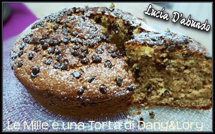 Torta Integrale Senza Uova, Con Gocce Di Cioccolato