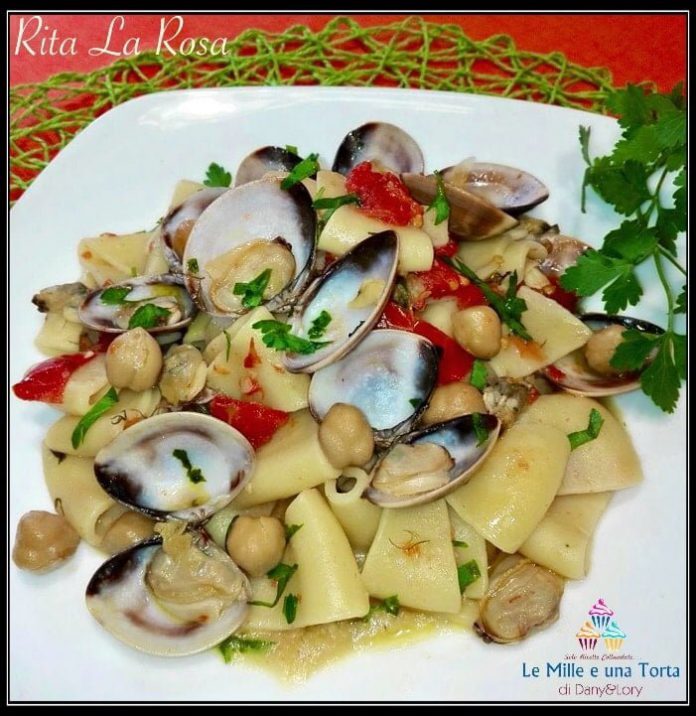 PASTA CECI, VONGOLE E POMODORINI Le mille ricette