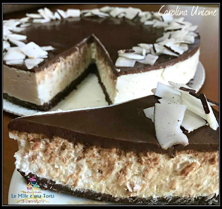 CHEESECAKE BOUNTY, un goloso mix di cocco e cioccolato