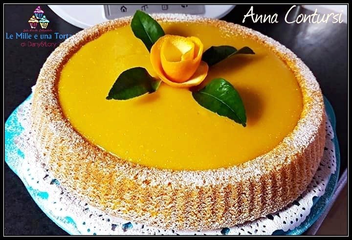 CROSTATA MORBIDA ALLE CAROTE FARCITA CON CREMA ALL'ARANCIA, ricetta con e senza Bimby