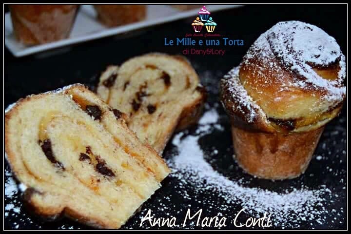 CRUFFIN GOLOSI CON CONFETTURA E GOCCE DI CIOCCOLATO