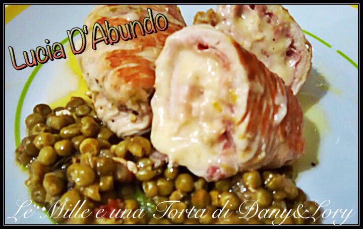 INVOLTINI DI TACCHINO RIPIENI DI ASIAGO E PROSCIUTTO COTTO CON CONTORNO