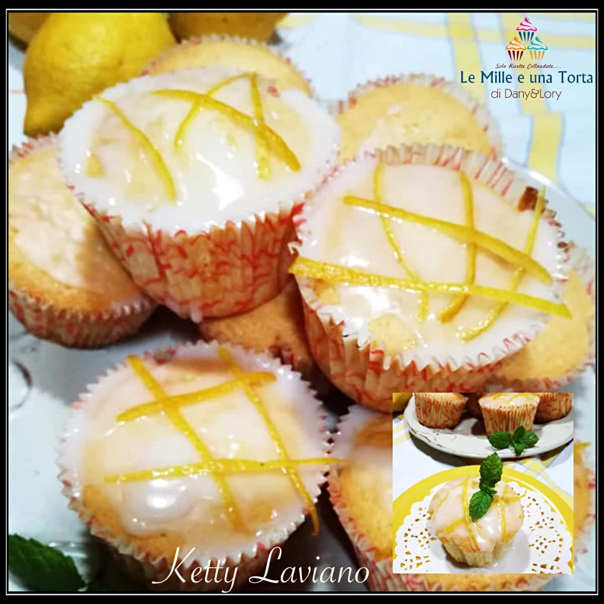 Muffin glassati al limone