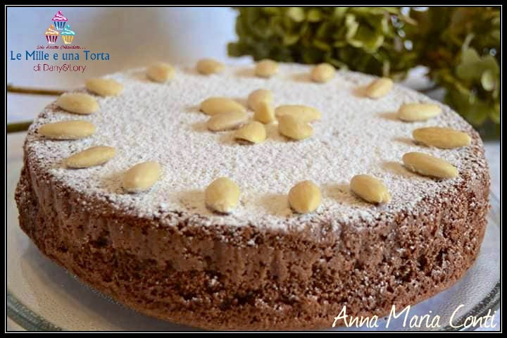 TORTA CAPRESE AL CIOCCOLATO FONDENTE E MANDORLE, delizia della tradizione campana