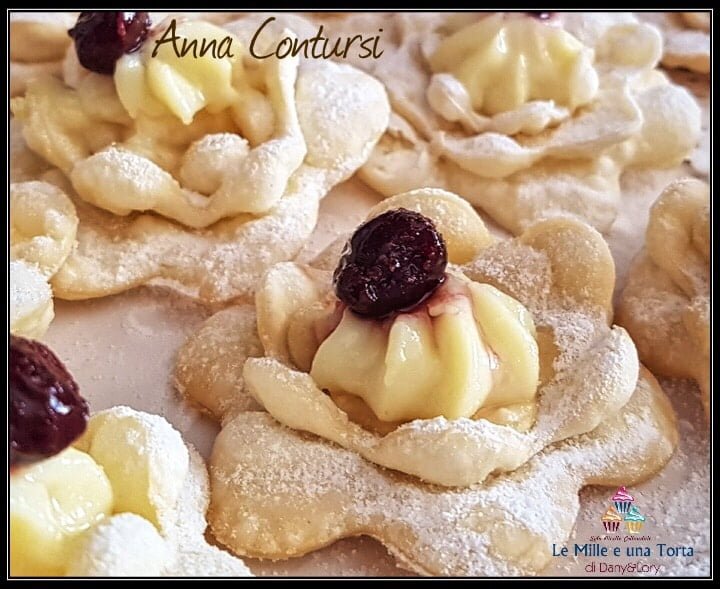 ROSE DI CHIACCHIERE ALLA CREMA, CON IL BIMBY