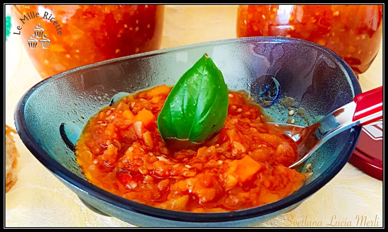 zacusca di melanzane e peperoni | conserva tipica della cucina rumena