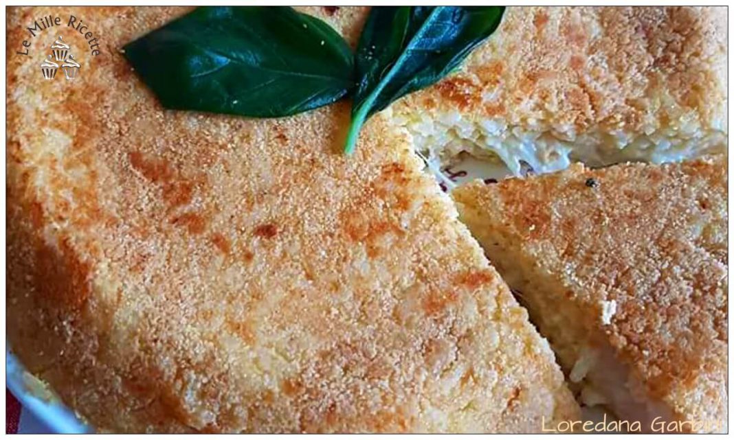 Sformato di riso "Cacio e Pepe" cotto in padella, più buono che in