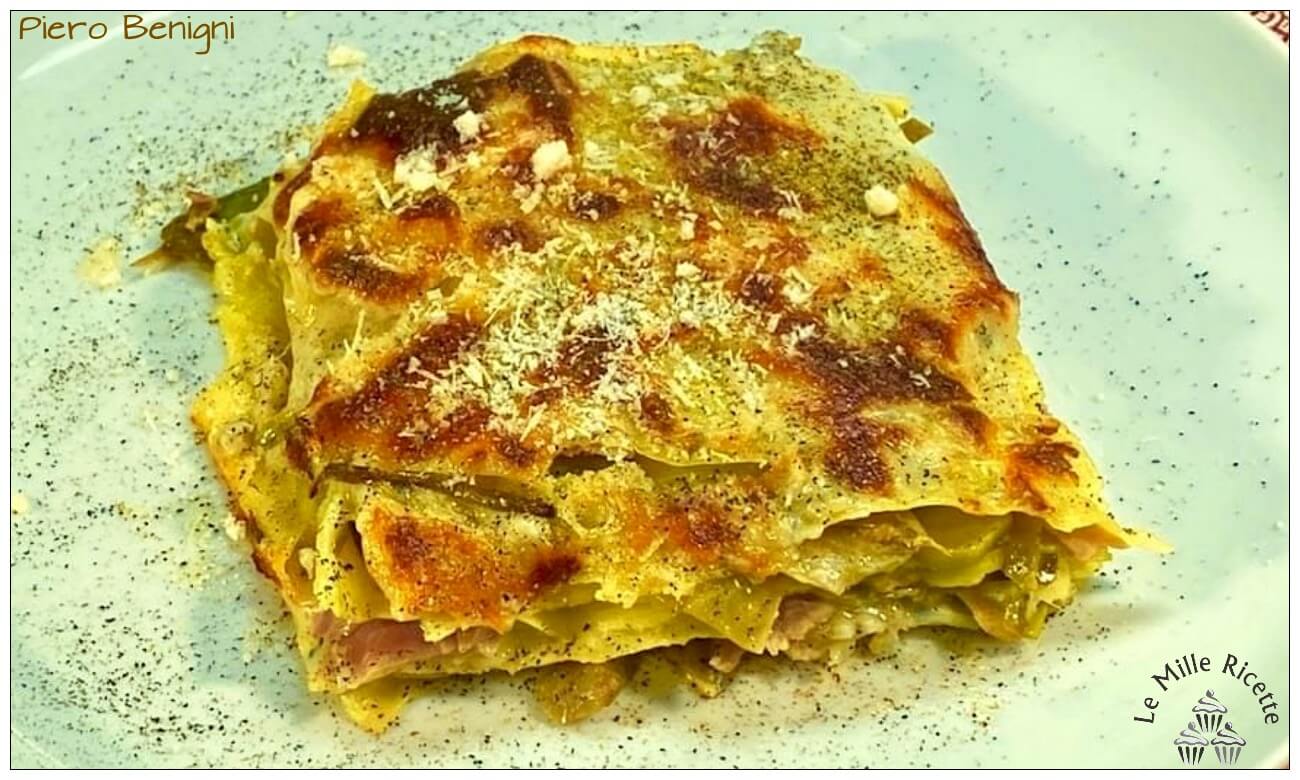 lasagne carciofi e gorgonzola