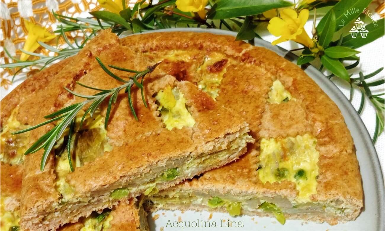 crostata integrale ai carciofi