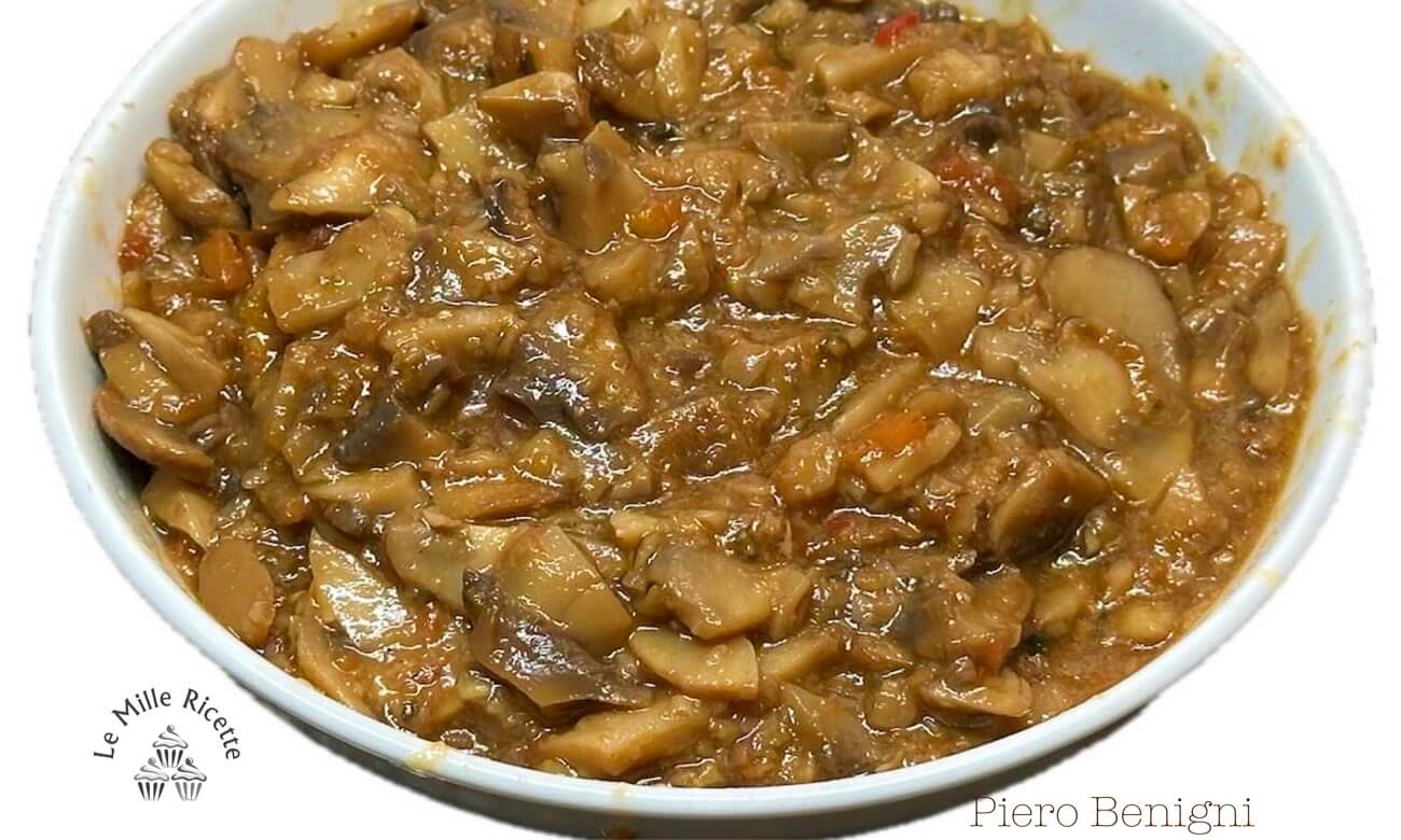 sugo di funghi coltivati