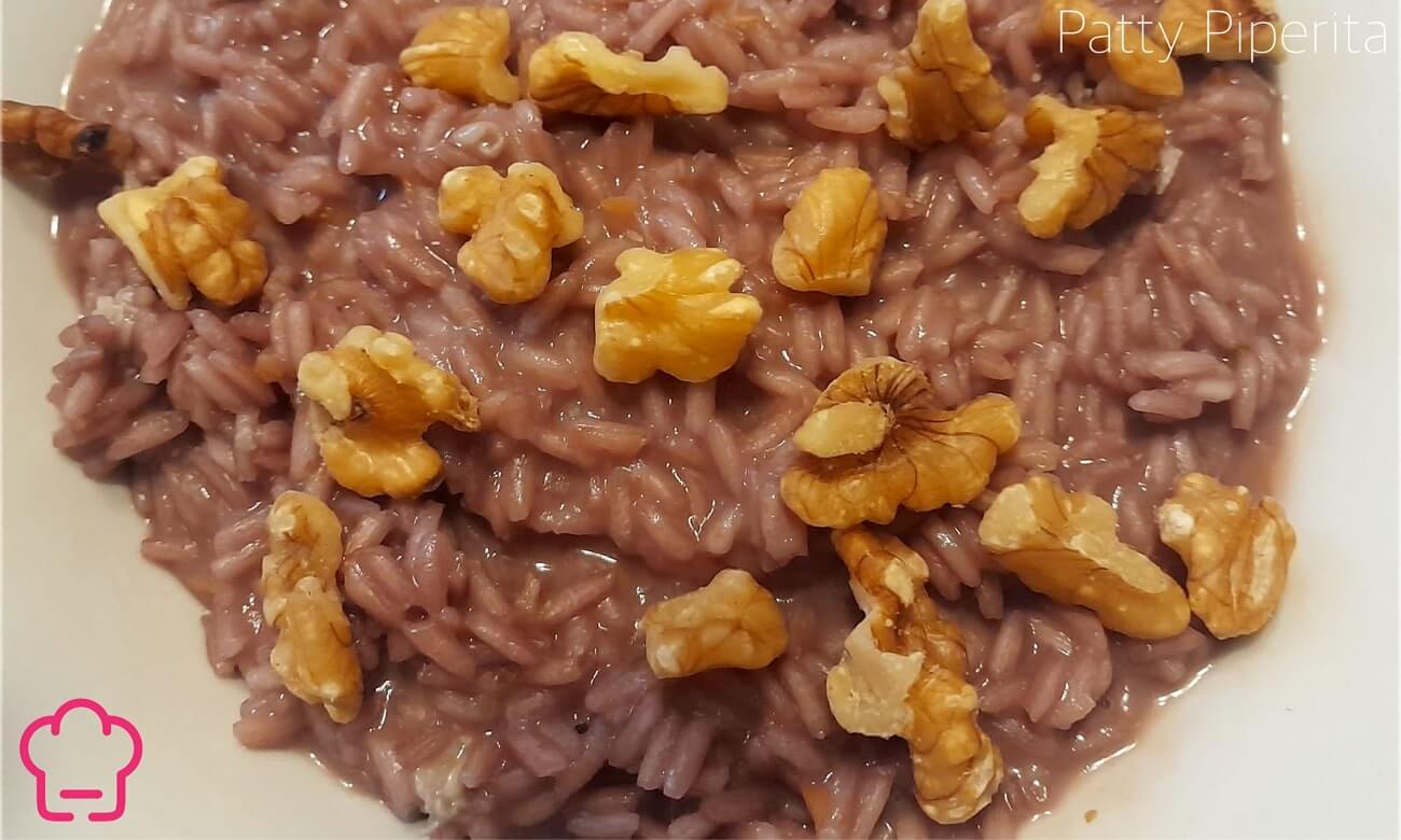 Risotto al Merló con noci e gorgonzola