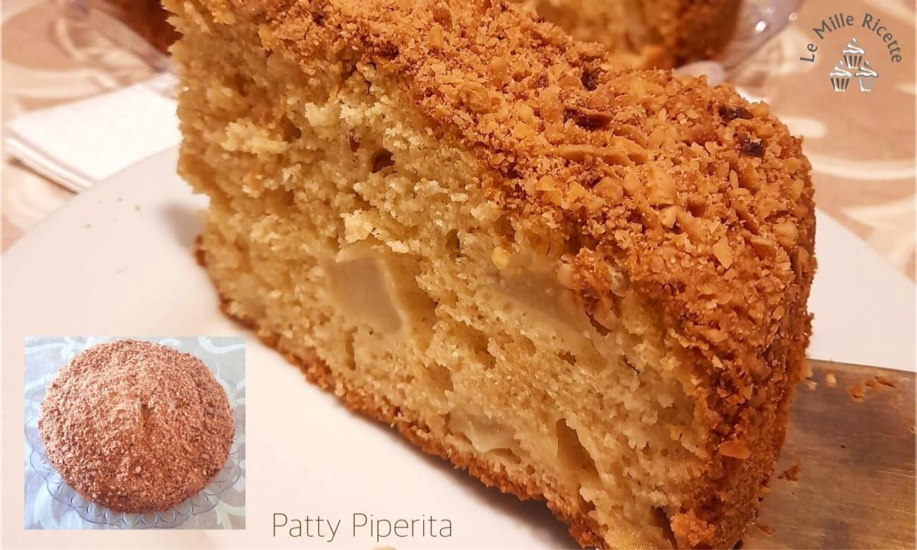 Torta di pere, amaretti e mandorle