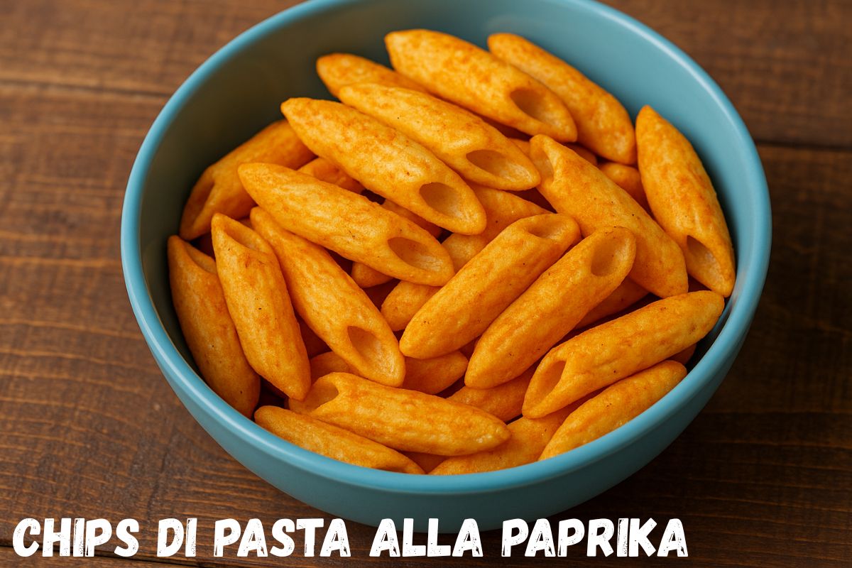 Chips di pasta alla paprika