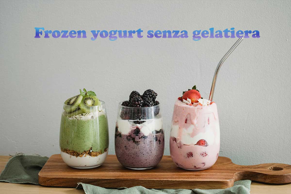 frozen yogurt senza gelatiera