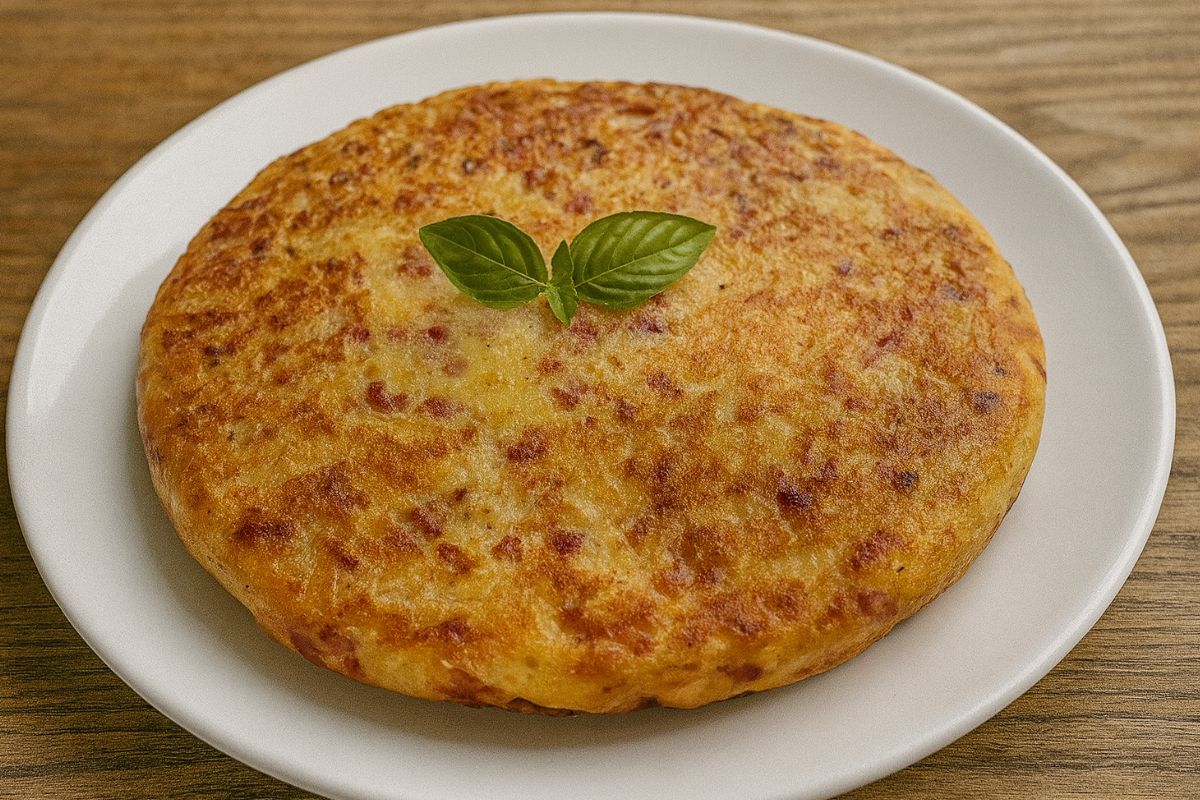 torta salata con patate in padella