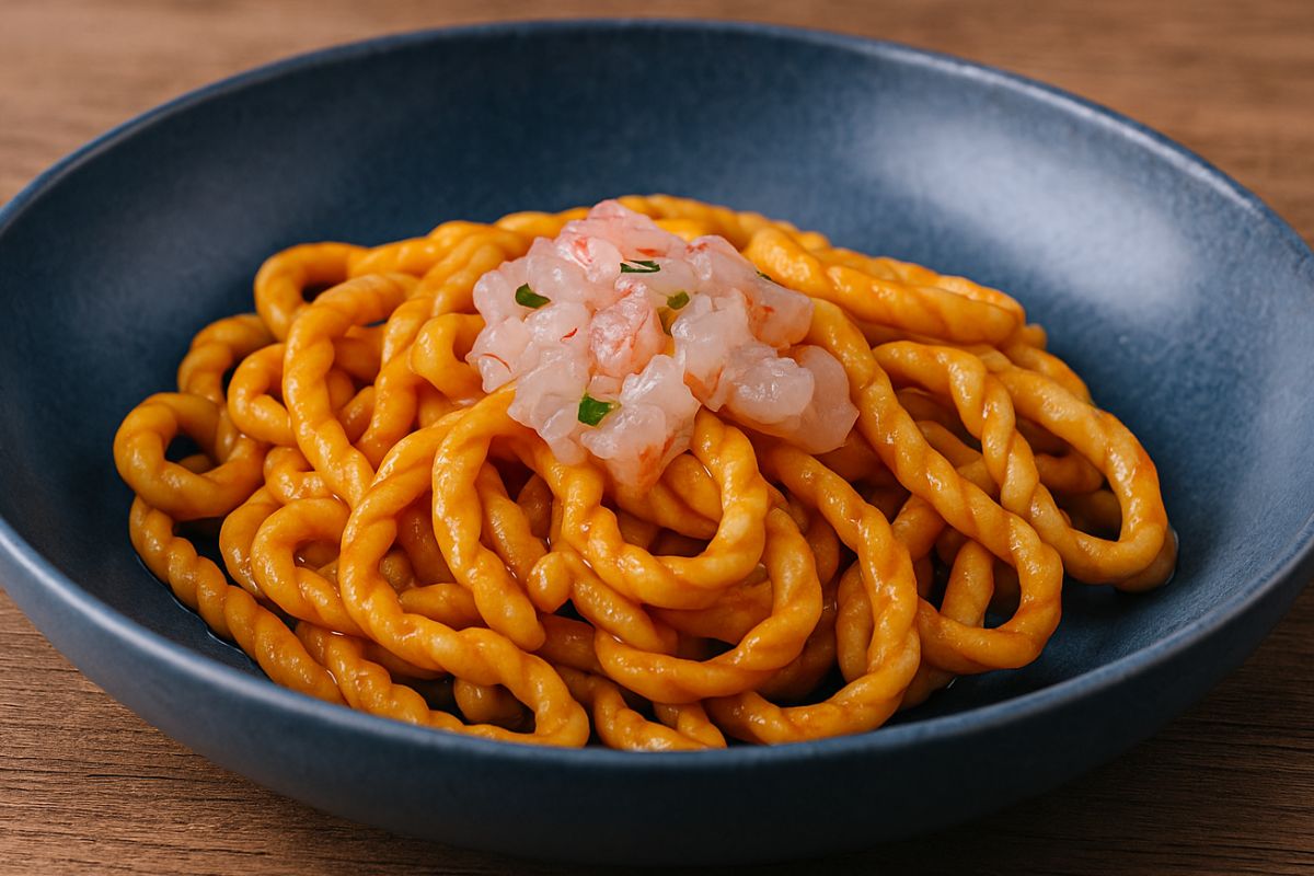 Lorighittas al ragù di crostacei