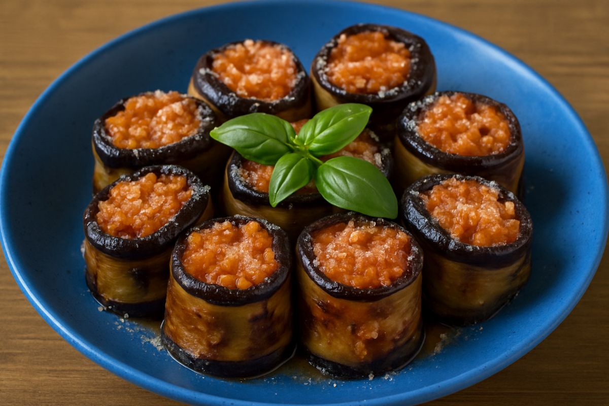 involtini di melanzane con riso