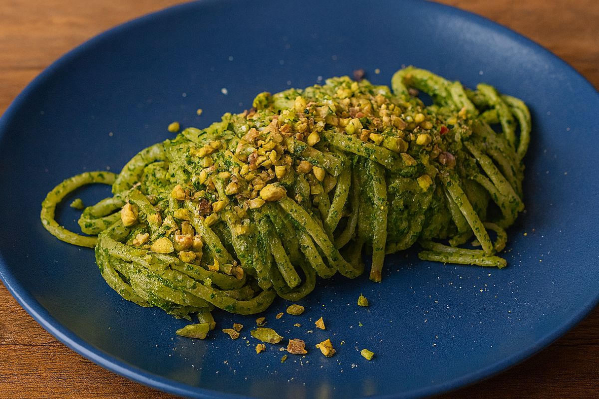 pasta con pesto di tenerumi ricetta