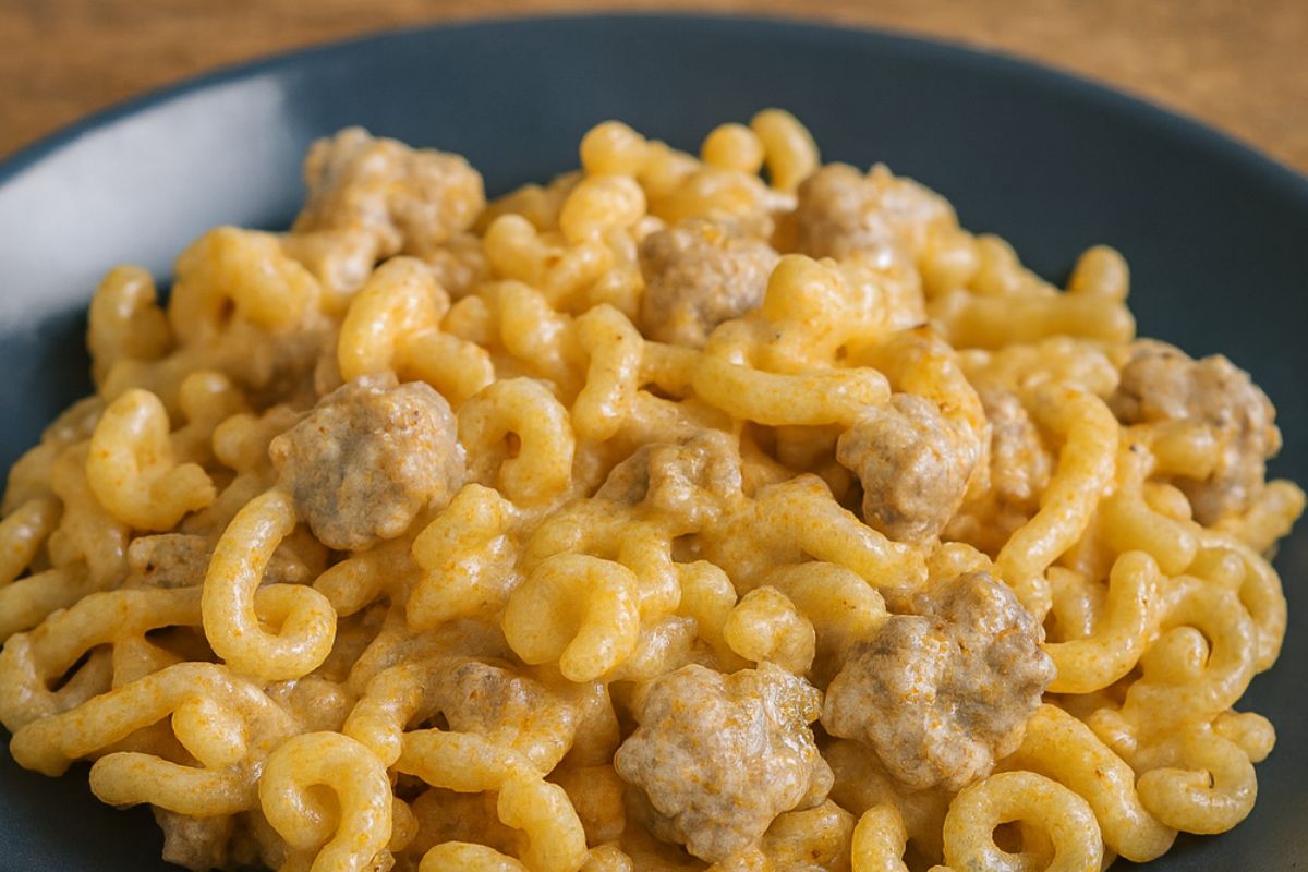 Gramigna panna e salsiccia ricetta