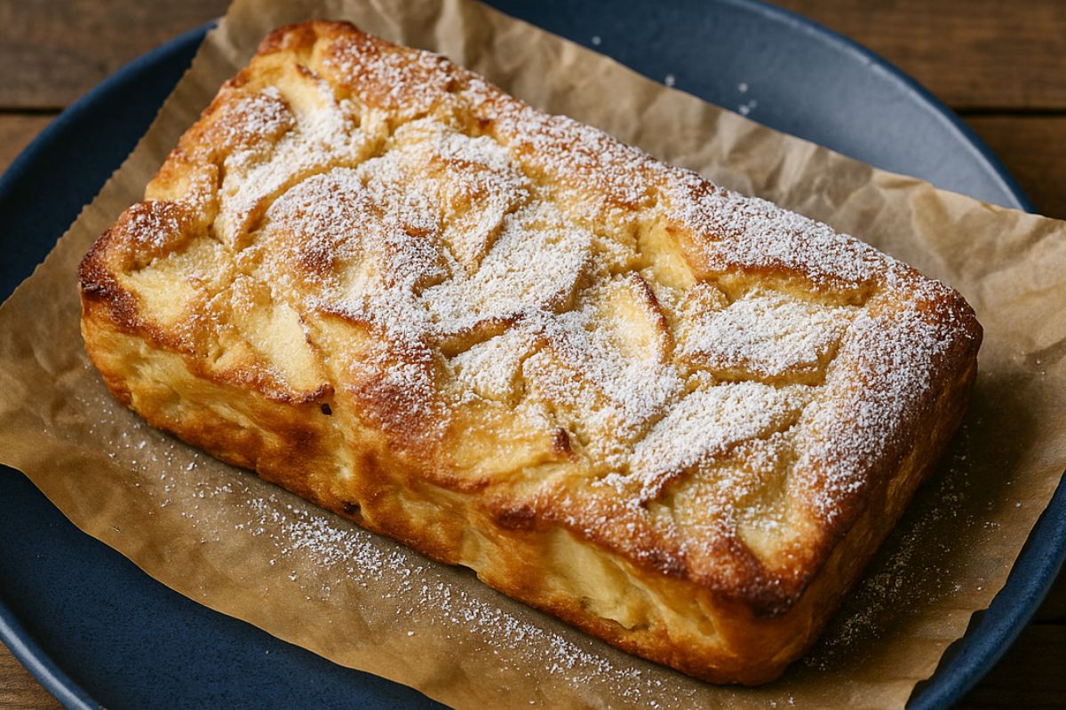 Torta invisibile di mele in friggitrice ad aria