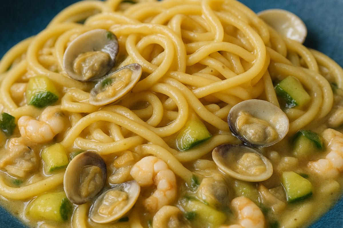 linguine con lupini e gamberetti ricetta