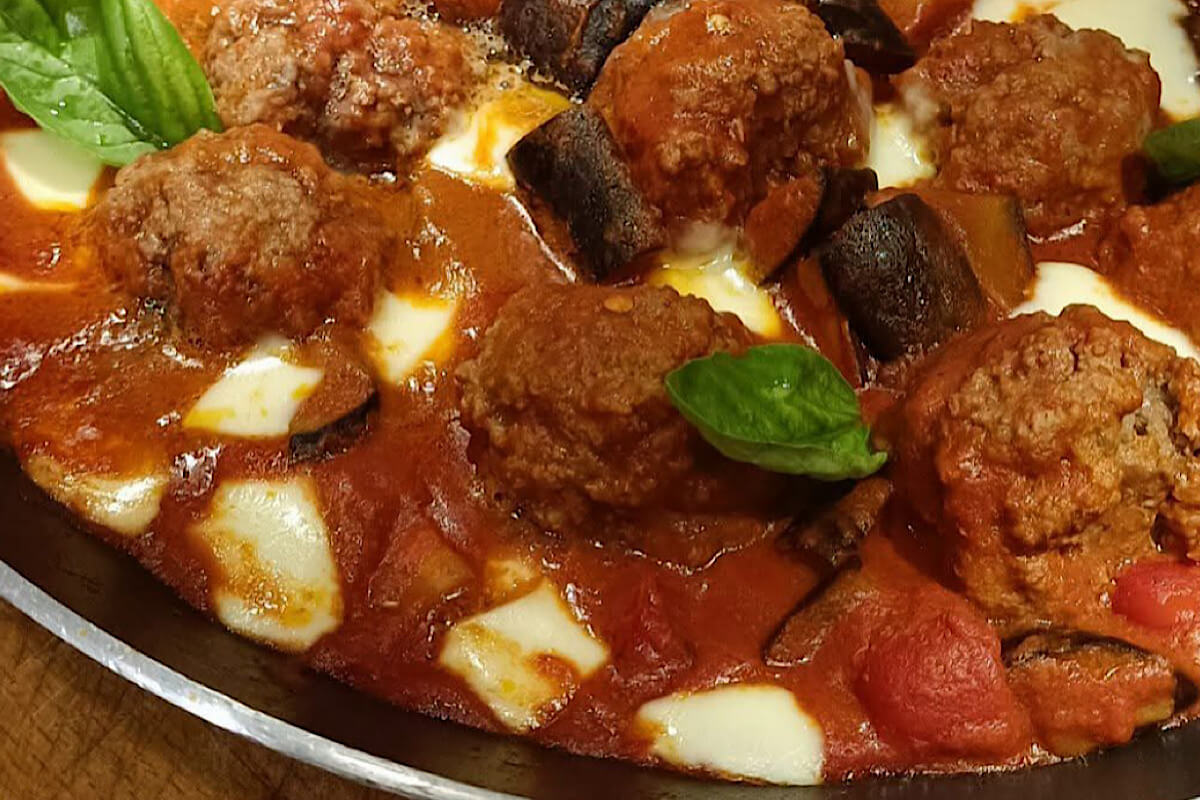polpette con melanzane e provola