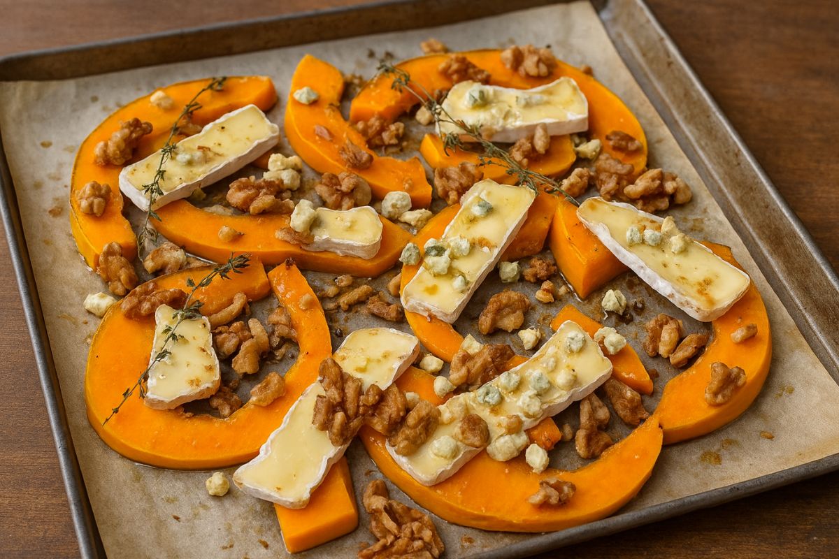 zucca con brie e noci ricetta