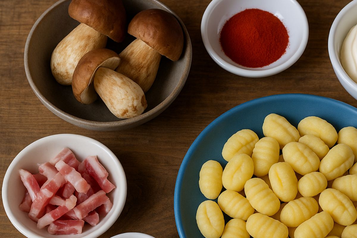 gnocchi ai funghi ingredienti