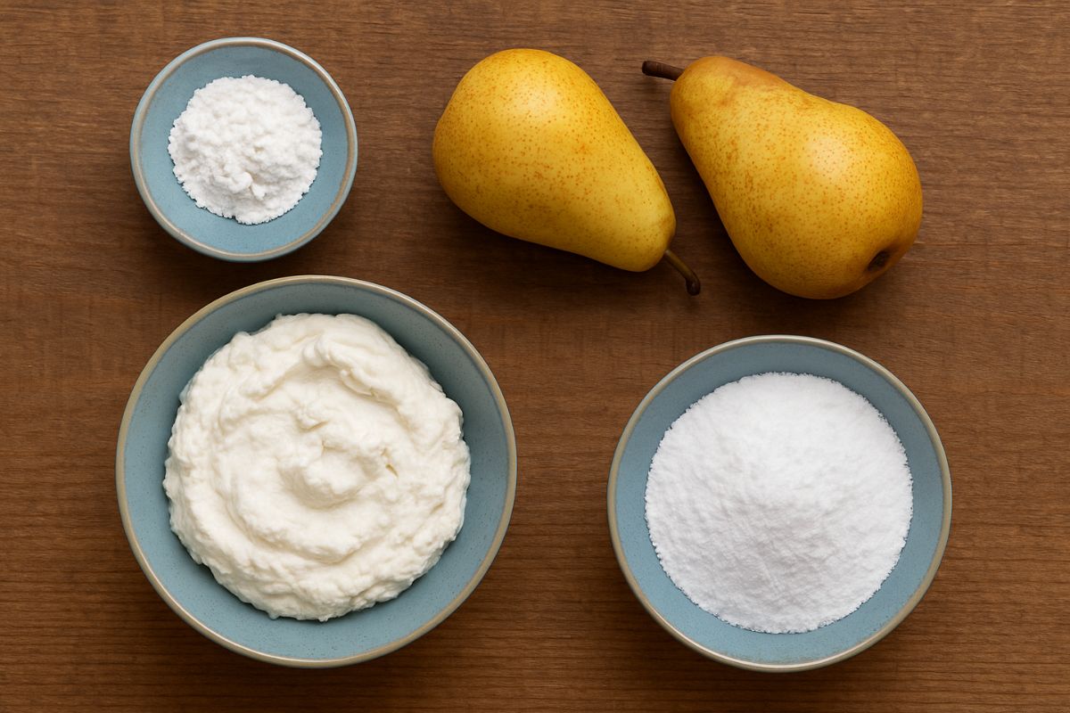 torta pere e cioccolato in friggitrice ad aria ingredienti