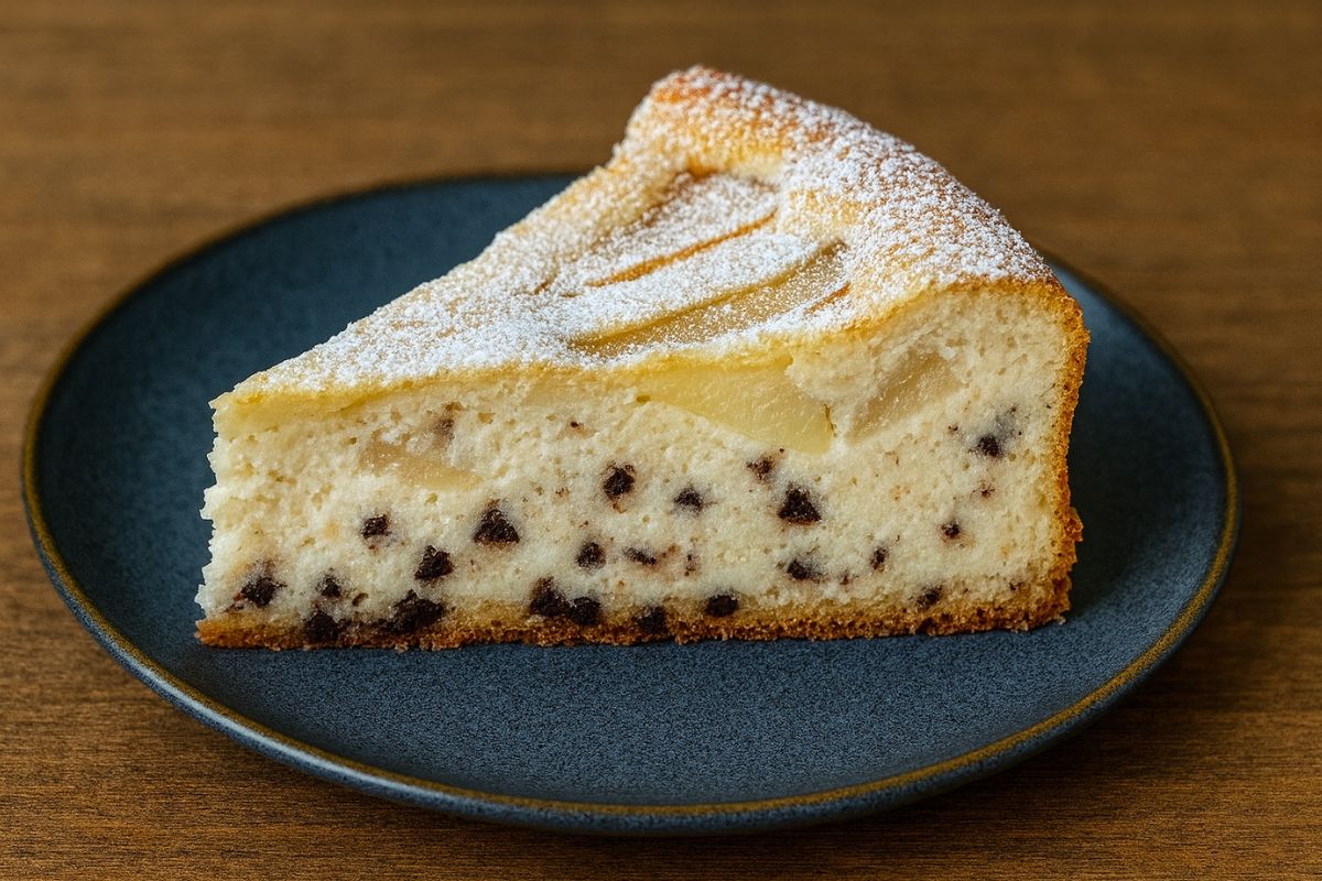 torta pere e cioccolato in friggitrice ad aria