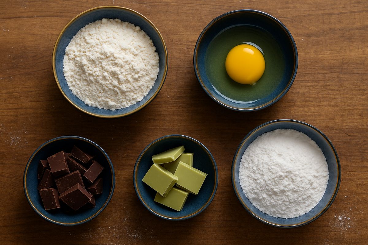 flauti al cioccolato e pistacchio in friggitrice ad aria ingredienti