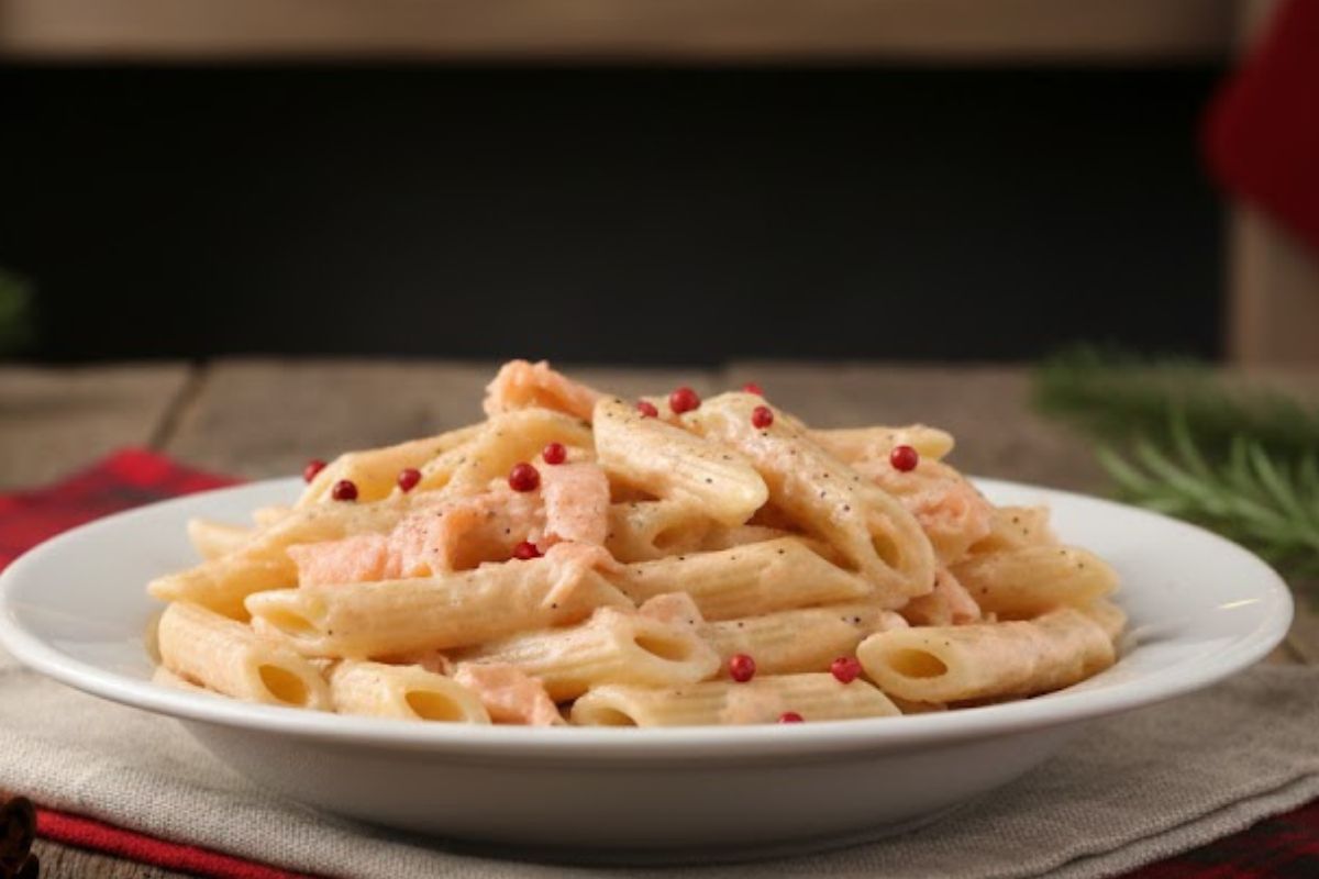 penne al salmone con Bimby
