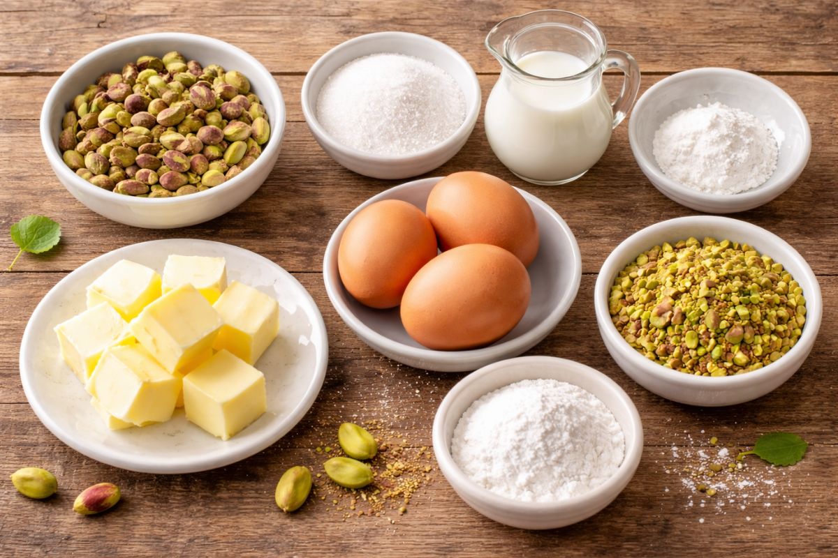 torta al pistacchio con il Bimby, ingredienti
