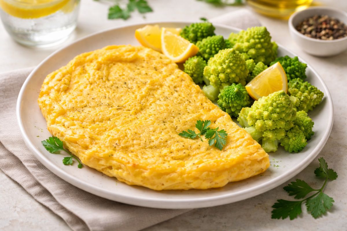 Frittata con contorno di verdure nel Bimby