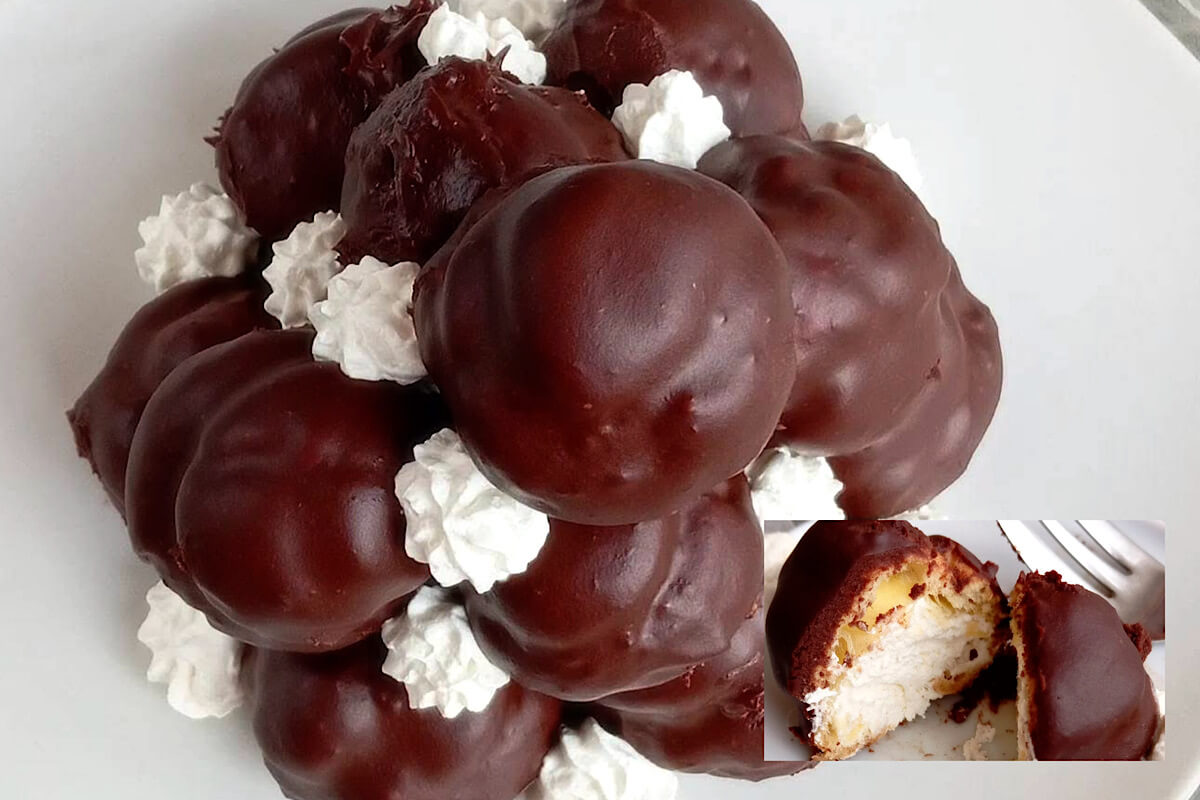 Profitterol al cioccolato