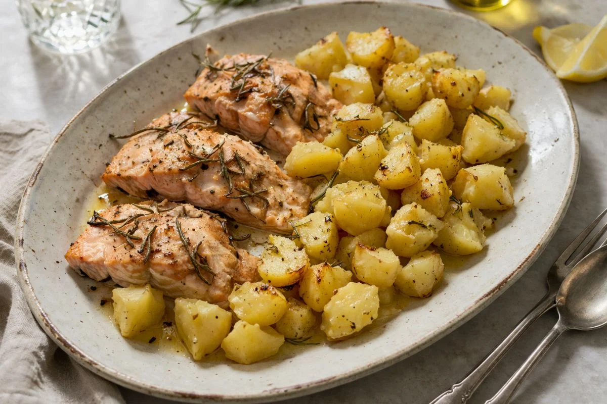 Salmone e patate con il Bimby
