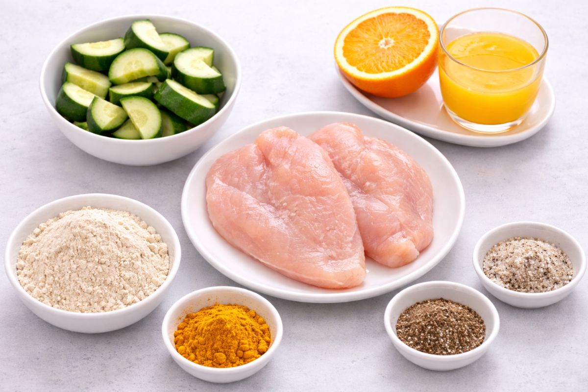 Scaloppine di pollo all'arancia con il Bimby, ingredienti