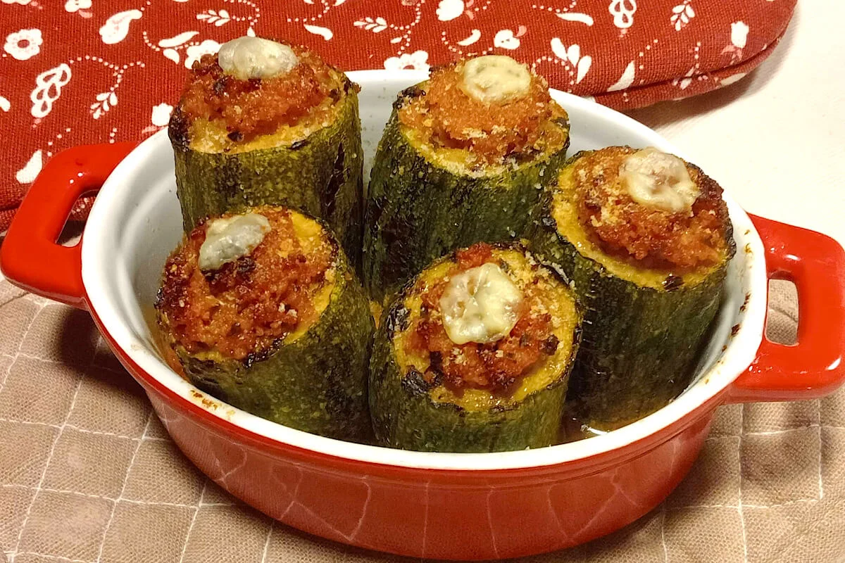 Cannoli di zucchine con cous cous
