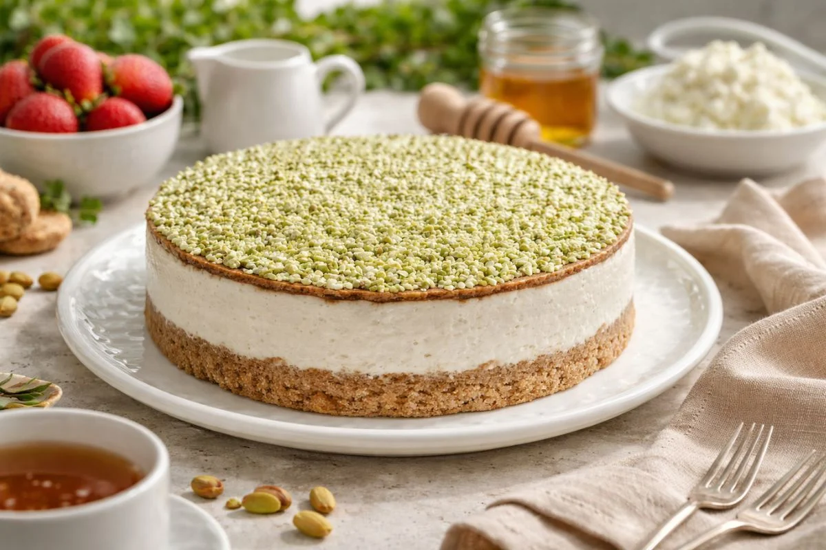 Cheesecake con ricotta e pistacchio con il Bimby