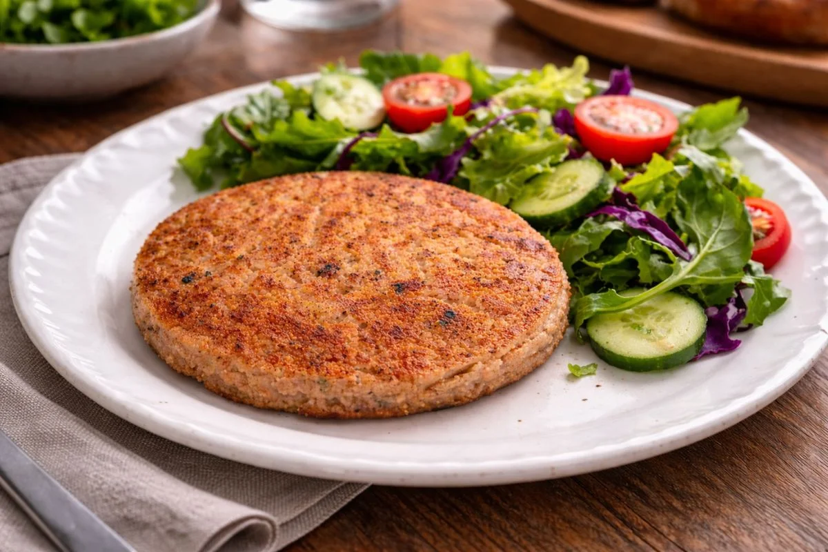 Hamburger chetogenico al prosciutto Hamburger chetogenico al prosciutto