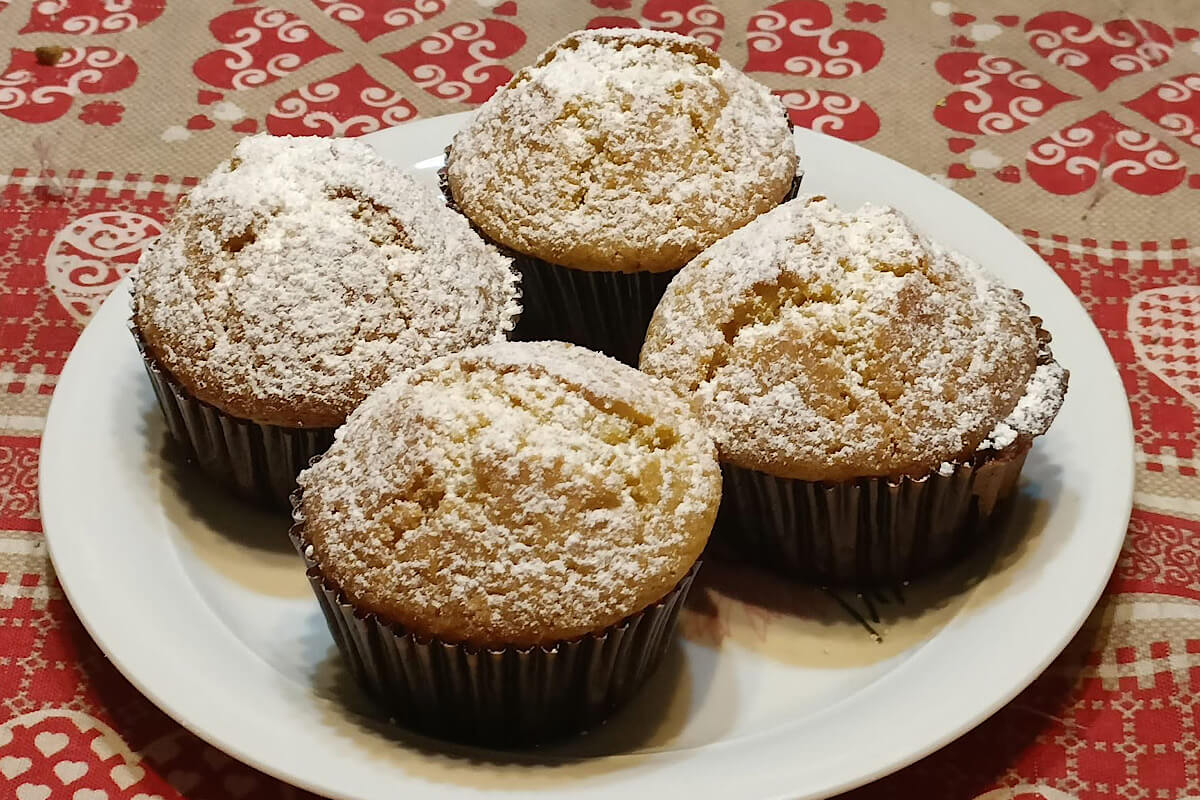 Muffin al burro salato e miele Muffin al burro salato e miele
