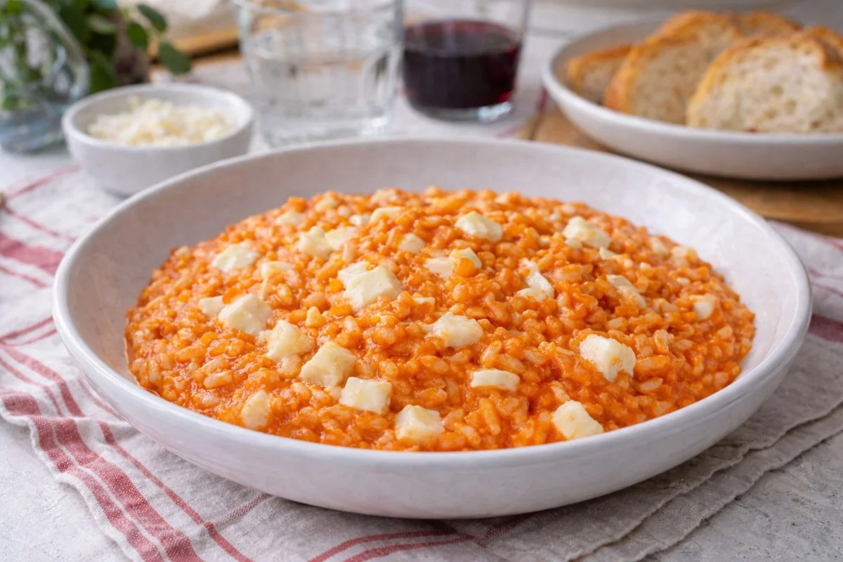 Risotto al pomodoro filante con il Bimby Risotto al pomodoro filante con il Bimby