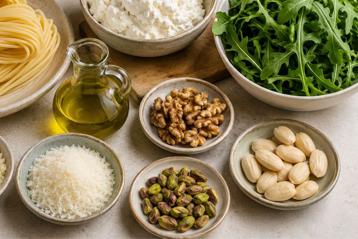 Pasta con crema di ricotta e rucola con il Bimby ingredienti Pasta con crema di ricotta e rucola con il Bimby, ingredienti