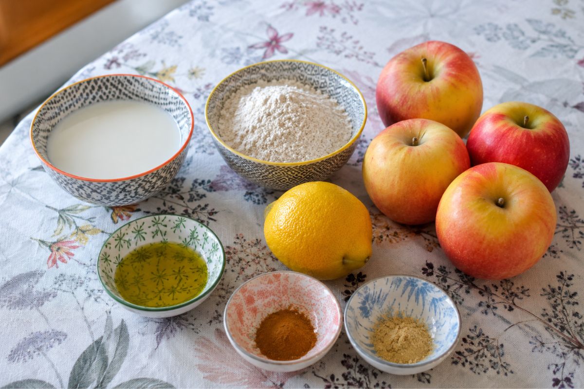 Torta di mele light, ingredienti