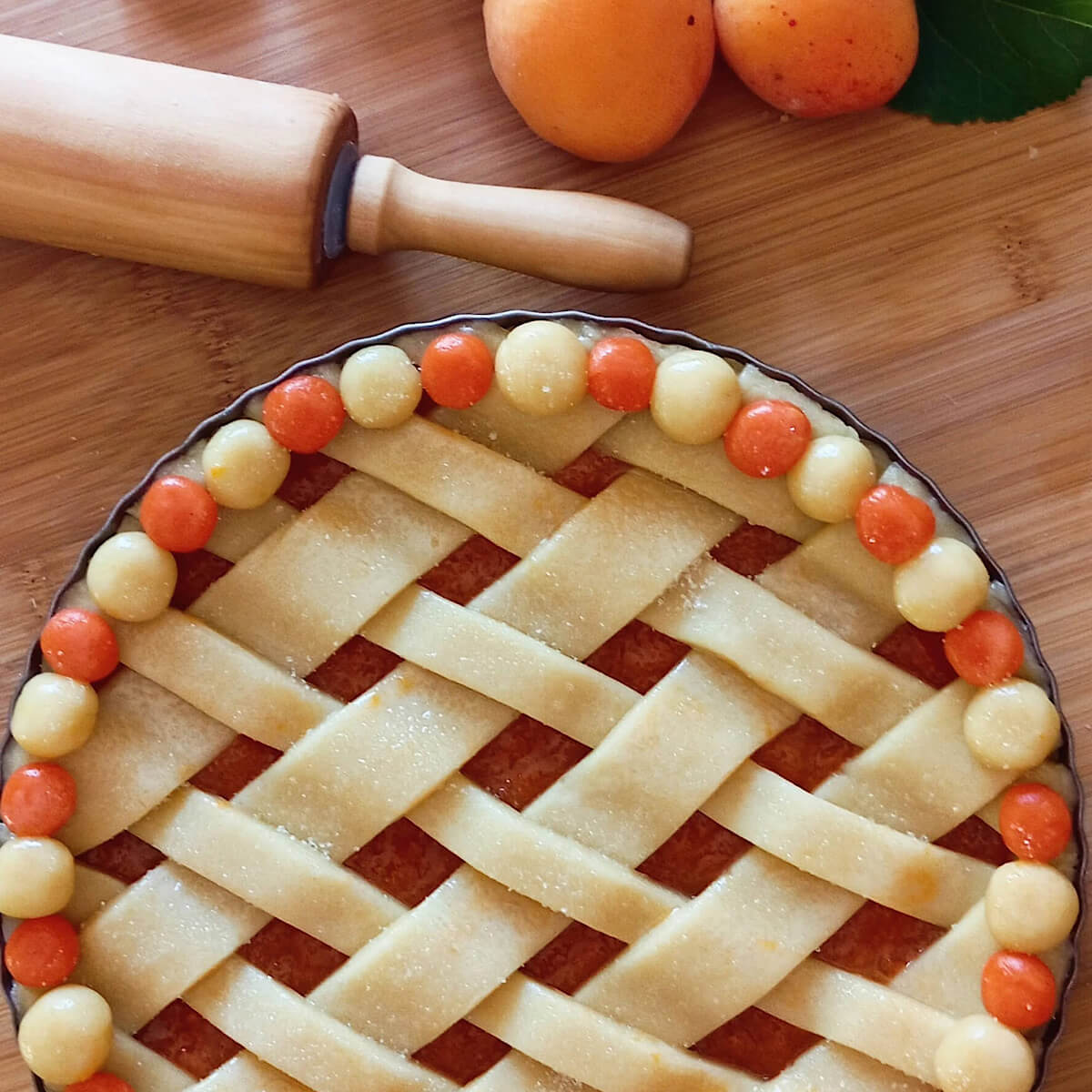 Crostata alle albicocche con amaretti 2 Crostata alle albicocche con amaretti