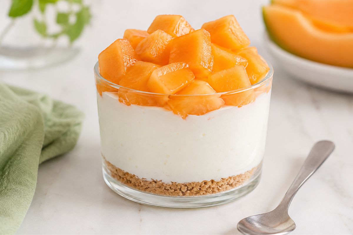 Dolce al cucchiaio con yogurt e melone con il Bimby