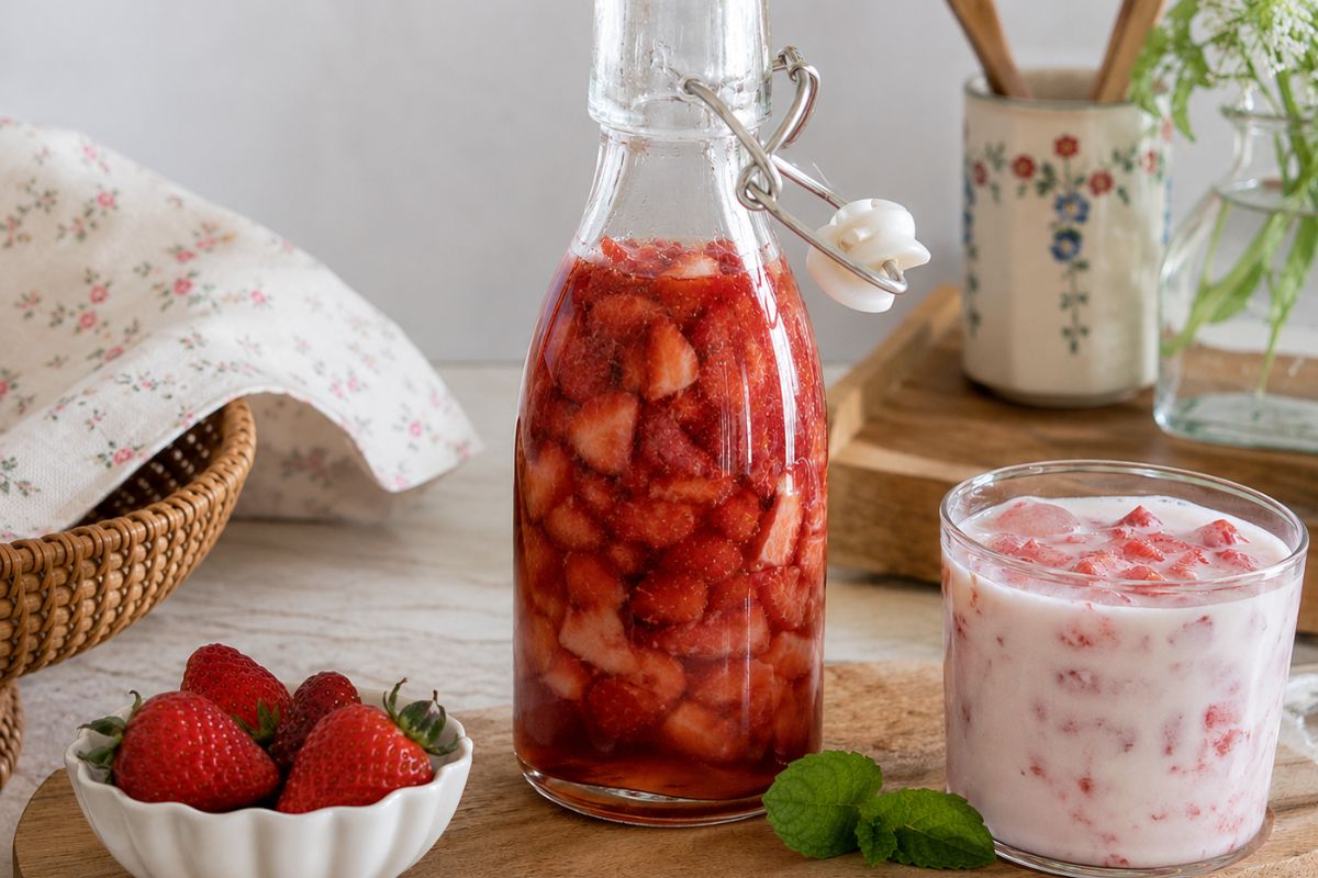 Sciroppo coreano di fragole