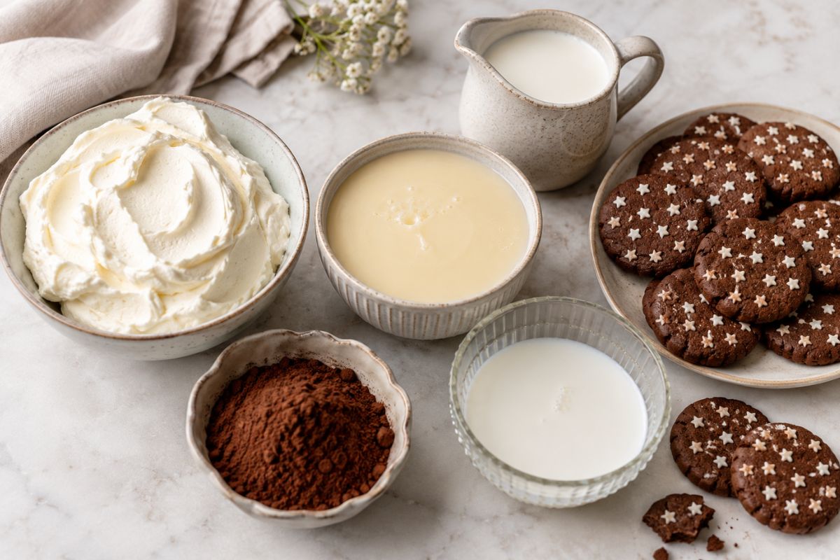 Torta fredda Pan di Stelle con il Bimby ingredienti Torta fredda Pan di Stelle con il Bimby, ingredienti