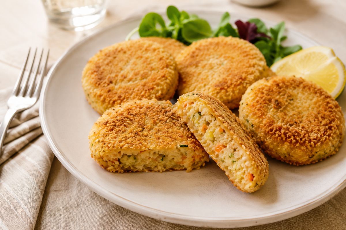 Burger di merluzzo e verdure con il Bimby